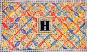 needlepoint clutch